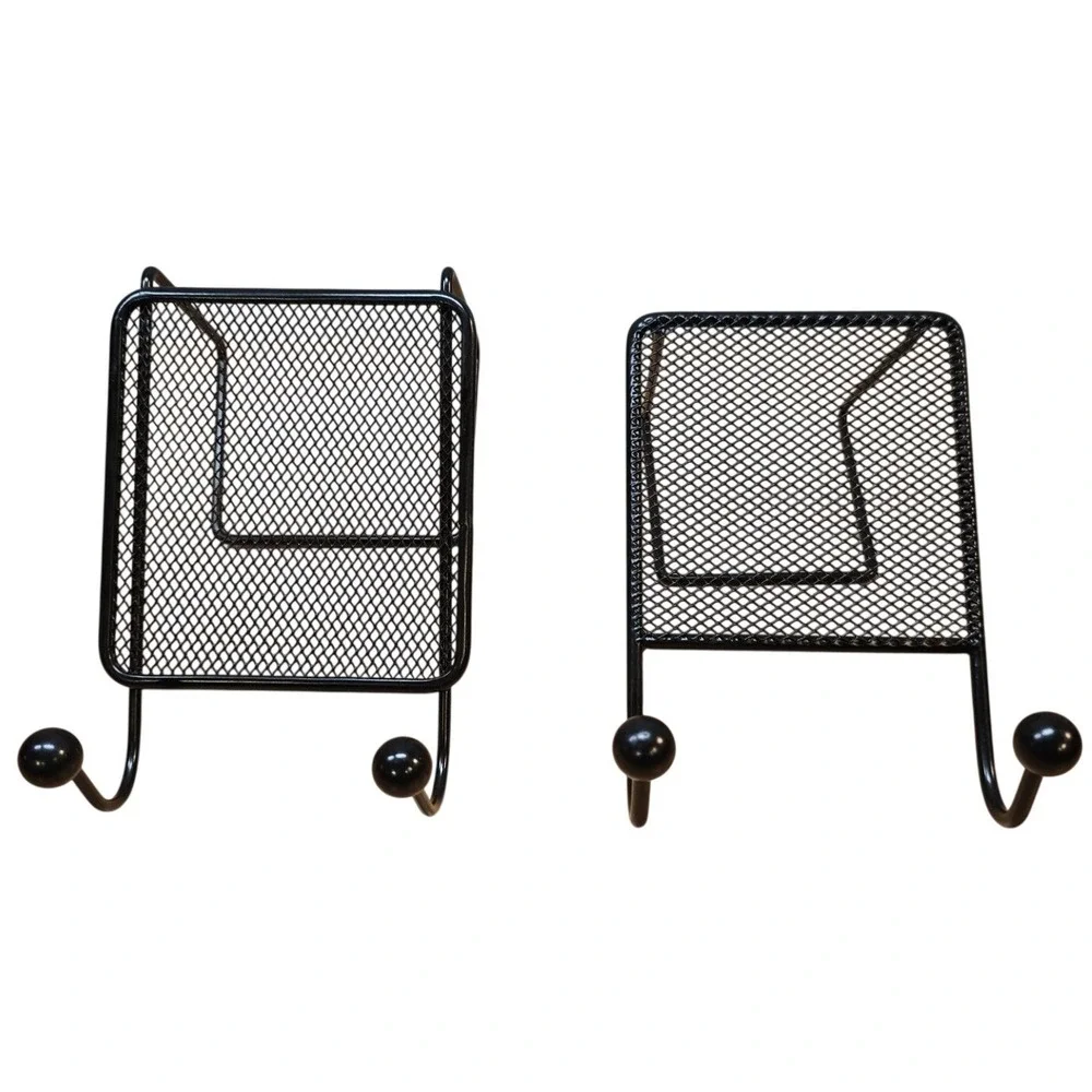 Two Black Mesh Metal‎ Office Phone Tablet Holder 4